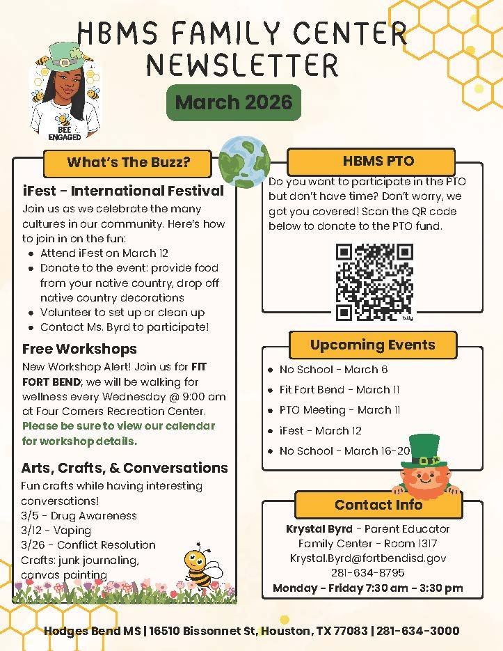  Family Center Monthly Newsletter